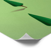 Shymbulak Kazachstan Ski reisposter Poster (Hoek)