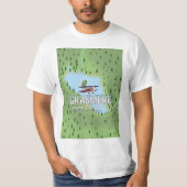Shymbulak Kazachstan Ski reisposter T-shirt (Voorkant)