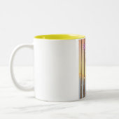 Shymbulak Kazachstan Ski reisposter Tweekleurige Koffiemok (Links)