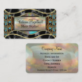 Shyvee Damask Elegant Professional 2-inch Pearl Visitekaartje (Voorkant / Achterkant)