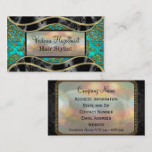 Shyvee Damask Elegant Professional 2 inch Visitekaartje (Voorkant / Achterkant)