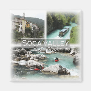 SI0017 Europa, Slovenië, Soca vallei, Koelkast Magneet