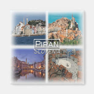 SI0019 Europa, Slovenië, Piran, Koelkast Magneet