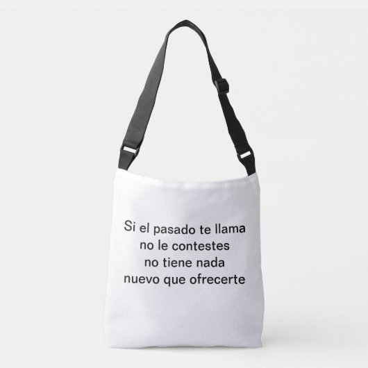 Si el pasado te llama crossbody tas (Voorkant)
