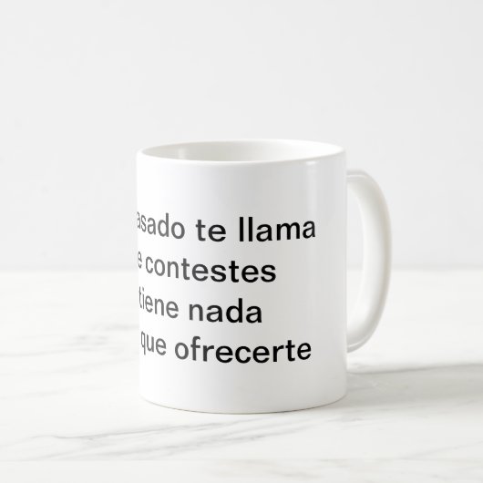 Si el pasado te llama koffiemok (Voorkant rechts)