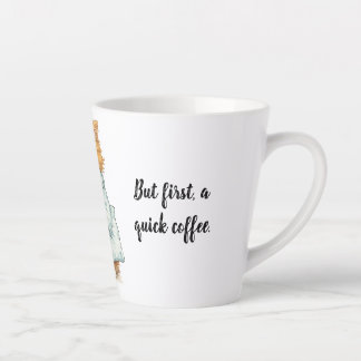 Si Hay Que Triunfar Grumpy Orange Cat Custom Quote Latte Mok