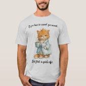 Si Hay Que Triunfar Grumpy Orange Cat Unisex T-shirt (Voorkant)