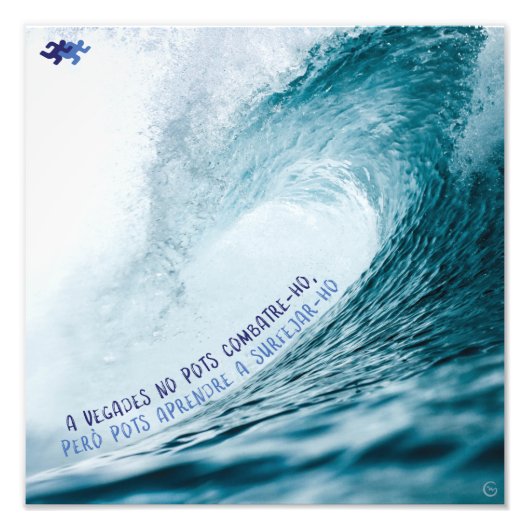 Si no pots combatre-ho, pots surfejar-ho foto afdruk (Voorkant)