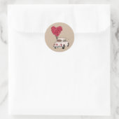 Si Nos Dejan | Just Married Ronde Sticker (Tas)