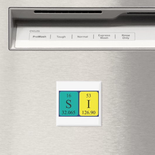 Si periodieke lijstnaam magnet 2 (Insitu (Vaatwasser))