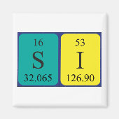 Si periodieke lijstnaam magnet 2 (Voorkant)