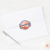 SI Radio Dual Logo-Sticker Ronde Sticker (Envelop)