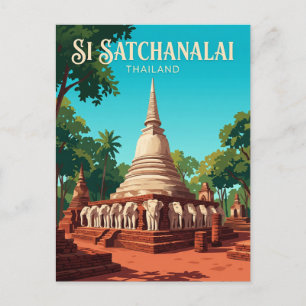 Si Satchanalai Nationaal Park Thailand Briefkaart