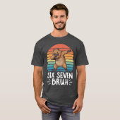 Si Seven Bruh 67 Meme Capybara Grappige Capybara v T-shirt (Voorkant volledig)