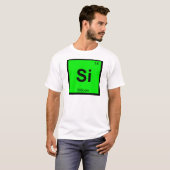 Si - Silicium Chemistry Periodic Table Symbool T-shirt (Voorkant volledig)