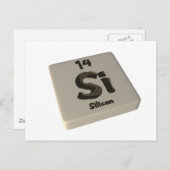 Si Silicon Briefkaart (Voorkant / Achterkant)