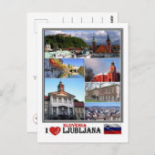 SI Slovenië - Ljubljana - Briefkaart (Voorkant / Achterkant)