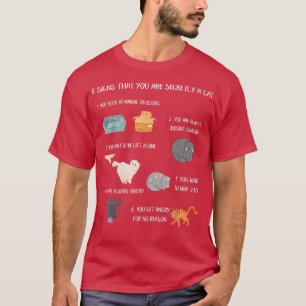 Si tekent dat je geheim een kat grappige beste Ca T-shirt