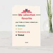 Si tu vends je saurais - Dag Folie Wenskaart (Achterkant)