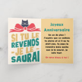 Si tu vends je saurais - Dag Folie Wenskaart (Binnenlaag)