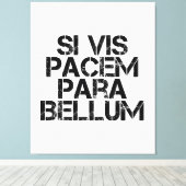 Si Vis Pacem Para Bellum Canvas Afdruk (Insitu (Houten vloer))