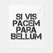 Si Vis Pacem Para Bellum Fleece Blanket (Voorkant)