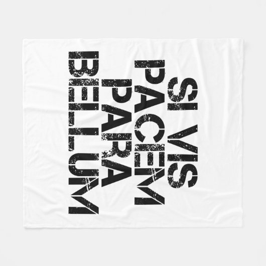 Si Vis Pacem Para Bellum Fleece Blanket (Voorkant (Horizontaal))