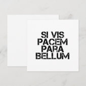 Si Vis Pacem Para Bellum Kaart (Voorkant / Achterkant)
