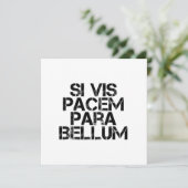 Si Vis Pacem Para Bellum Kaart (Staand voorkant)