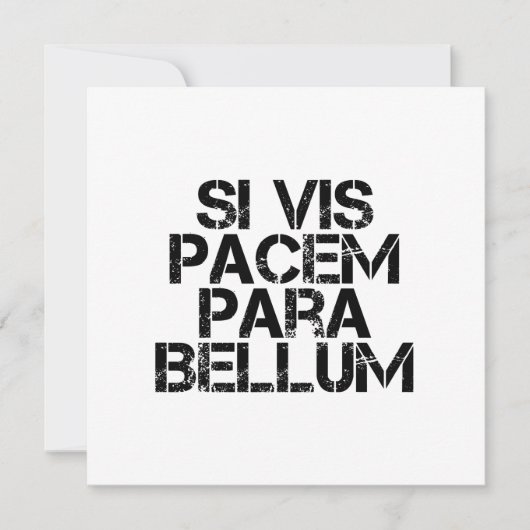 Si Vis Pacem Para Bellum Kaart (Voorkant)