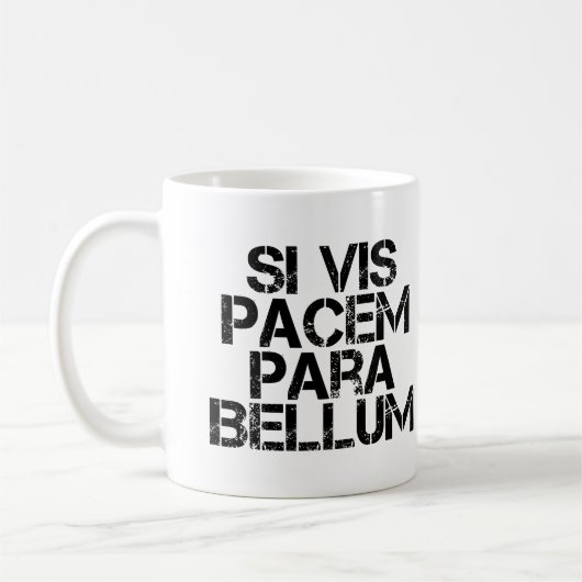 Si Vis Pacem Para Bellum Koffiemok (Links)