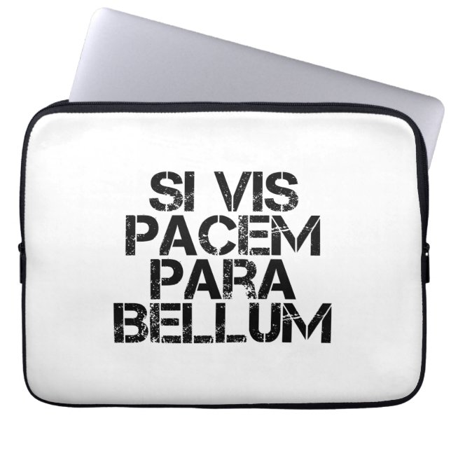 Si Vis Pacem Para Bellum Laptop Sleeve (Voorkant)
