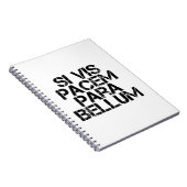 Si Vis Pacem Para Bellum Notitieboek (Rechterzijde)