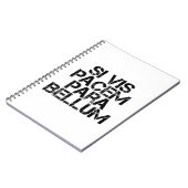 Si Vis Pacem Para Bellum Notitieboek (Linkerzijde)