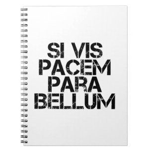 Si Vis Pacem Para Bellum Notitieboek