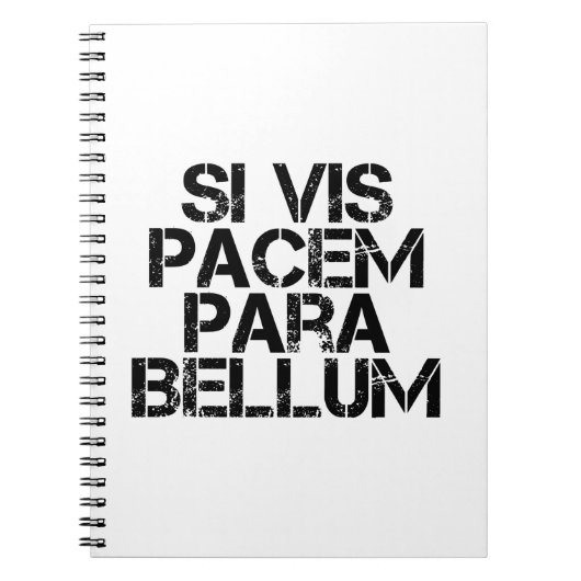 Si Vis Pacem Para Bellum Notitieboek (Voorkant)