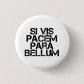 Si Vis Pacem Para Bellum Ronde Button 3,2 Cm (Voorkant)