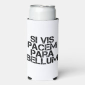 Si Vis Pacem Para Bellum Seltzer Blikjeskoeler (Seltzer Voorkant)