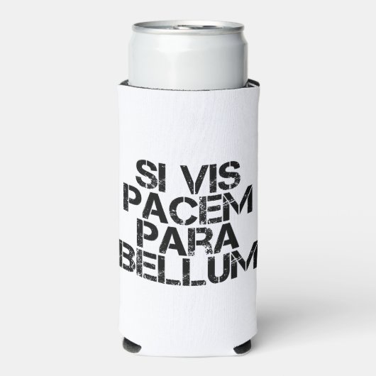 Si Vis Pacem Para Bellum Seltzer Blikjeskoeler (Seltzer Voorkant)