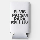 Si Vis Pacem Para Bellum Seltzer Blikjeskoeler (Achterkant)