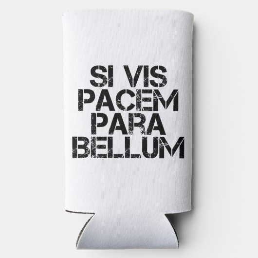Si Vis Pacem Para Bellum Seltzer Blikjeskoeler (Achterkant)