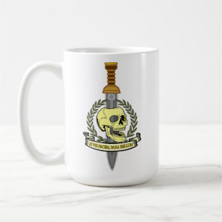 Si Vis Pacem, Para Bellum.. Skull Koffiemok