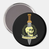 Si Vis Pacem, Para Bellum.. Skull Magneet (Voorkant / Achterkant)