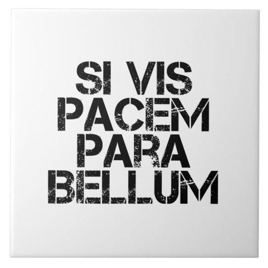 Si Vis Pacem Para Bellum Tegeltje (Voorkant)