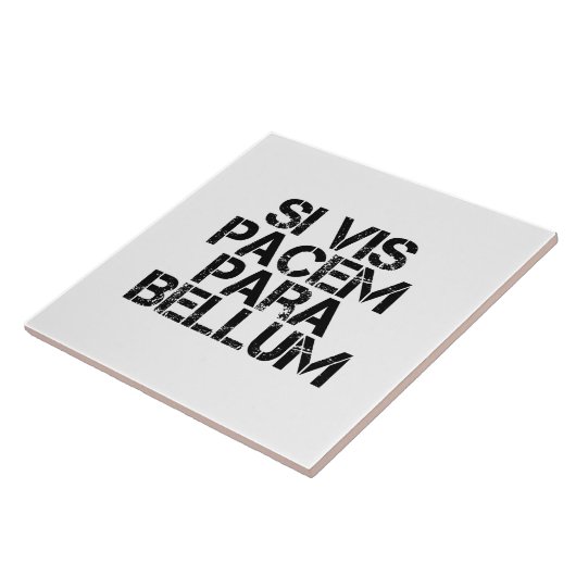 Si Vis Pacem Para Bellum Tegeltje (Zijkant)