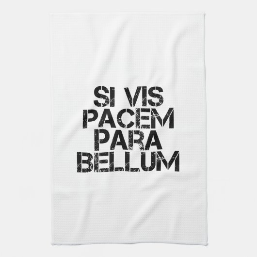 Si Vis Pacem Para Bellum Theedoek (Verticaal)