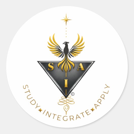 SIA Onderwijs Ronde Sticker (Voorkant)