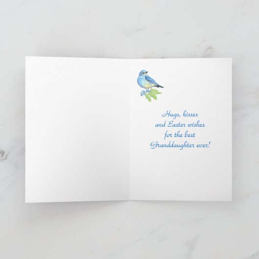 Sialia van de Berg van de Kleindochter van Pasen Feestdagen Kaart (Binnen)