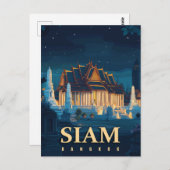  Siam Bangkok tempels reizen Briefkaart (Voorkant / Achterkant)