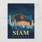 Siam Bangkok tempels reizen Briefkaart (Voorkant)